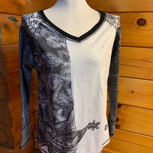 Double D Ranch Cowboy Boot Spur Shirt Size XS